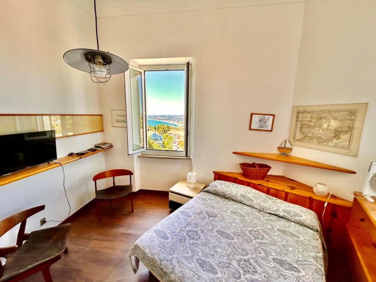 Апартаменты Paulis - Semiattico In Pieno Centro A Sirolo, Con Meravigliosa Vista Mare Экстерьер фото